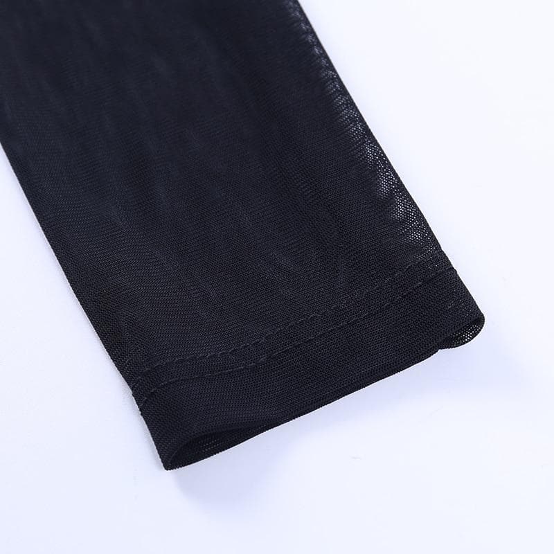 Mesh Gothic Punk Top