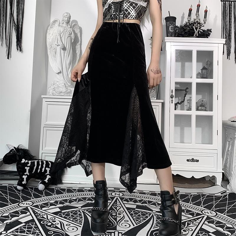 Victoria Velvet Long Skirt