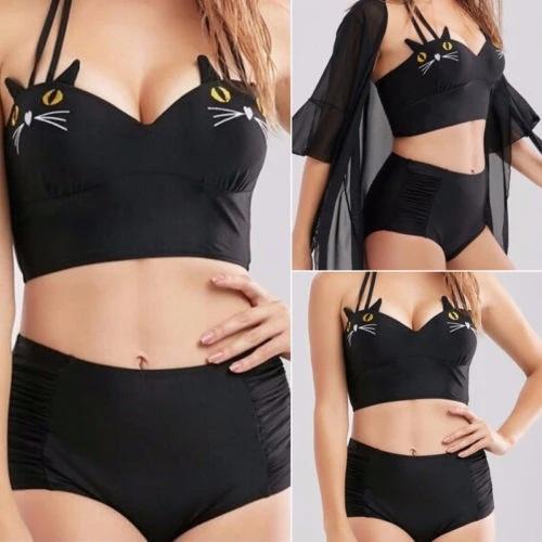 Black Cat Inspired Swimsuit