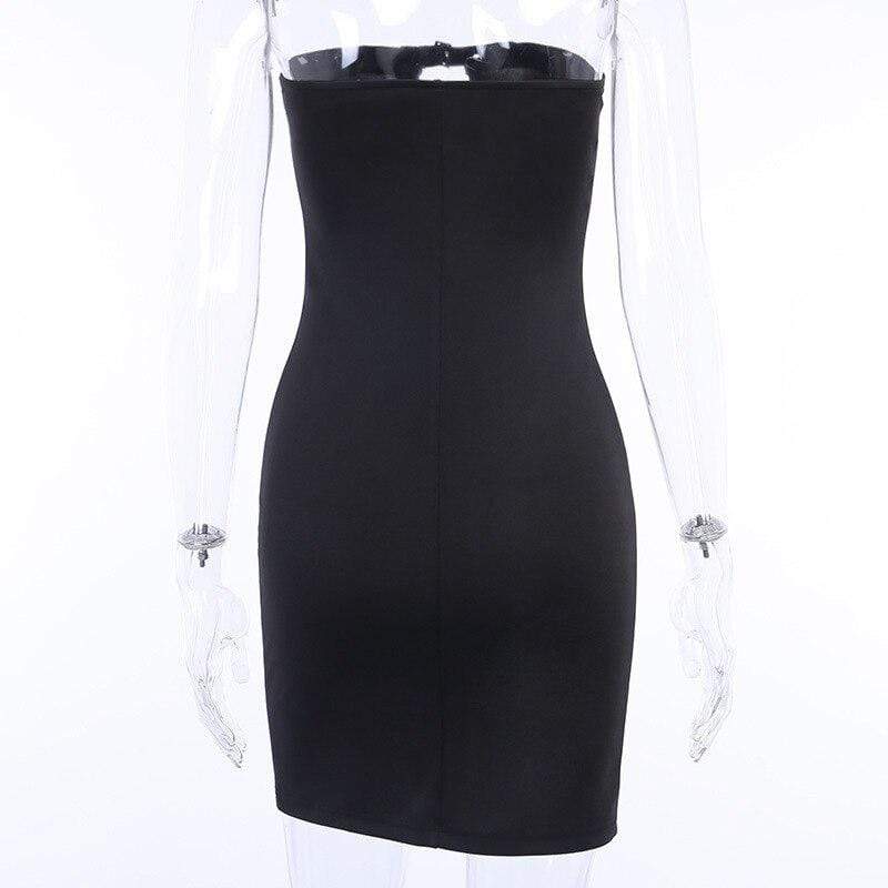 Midnight Buckle Up Dress