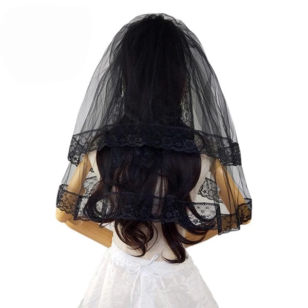 Royal Bride Black Veil