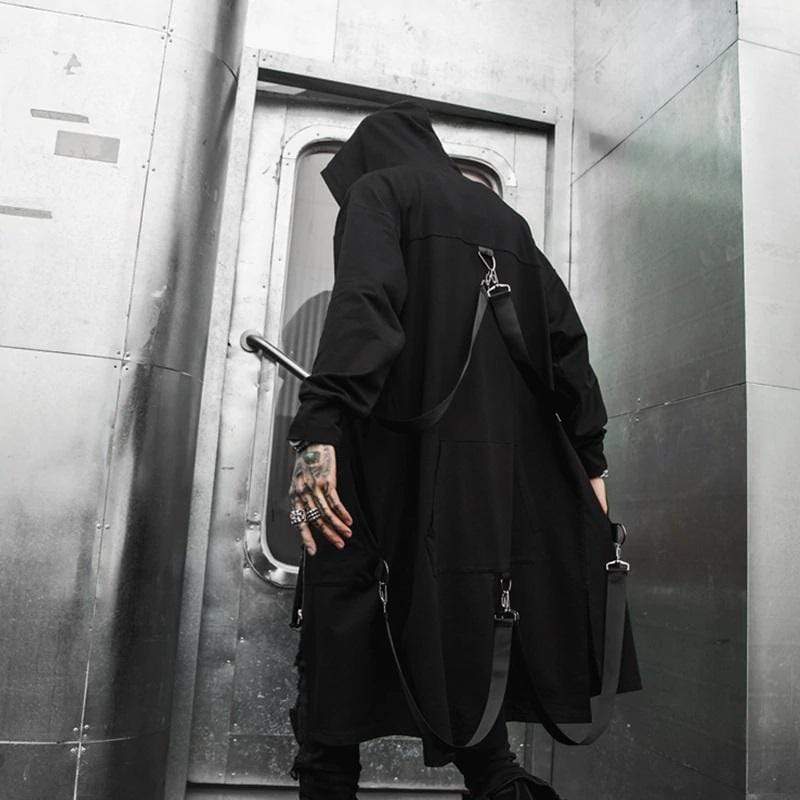 Blackout Streetwear Trench Coat