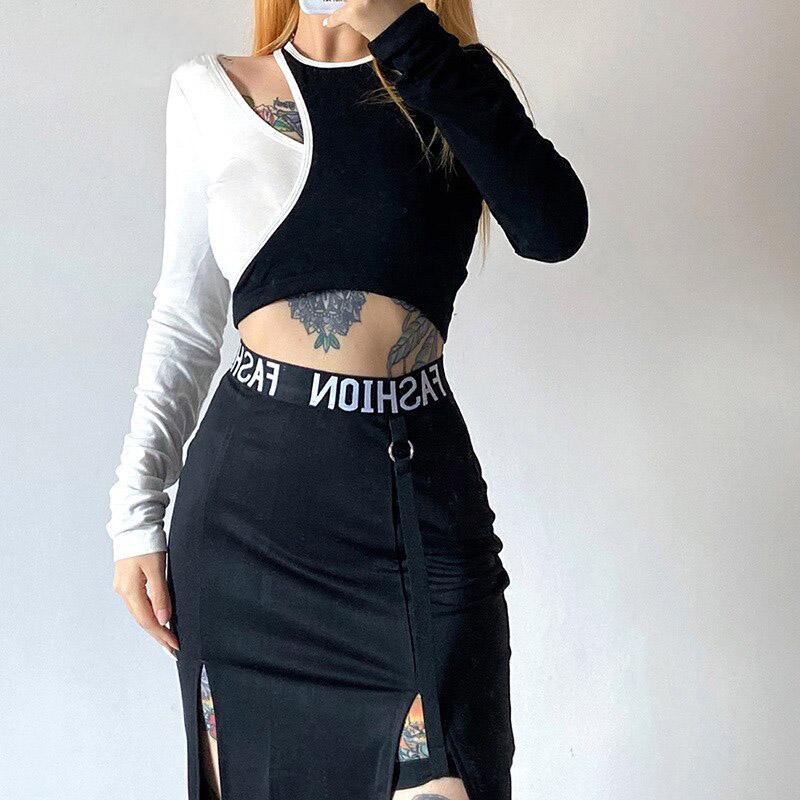 Lucky Patch Gothic Crop Top