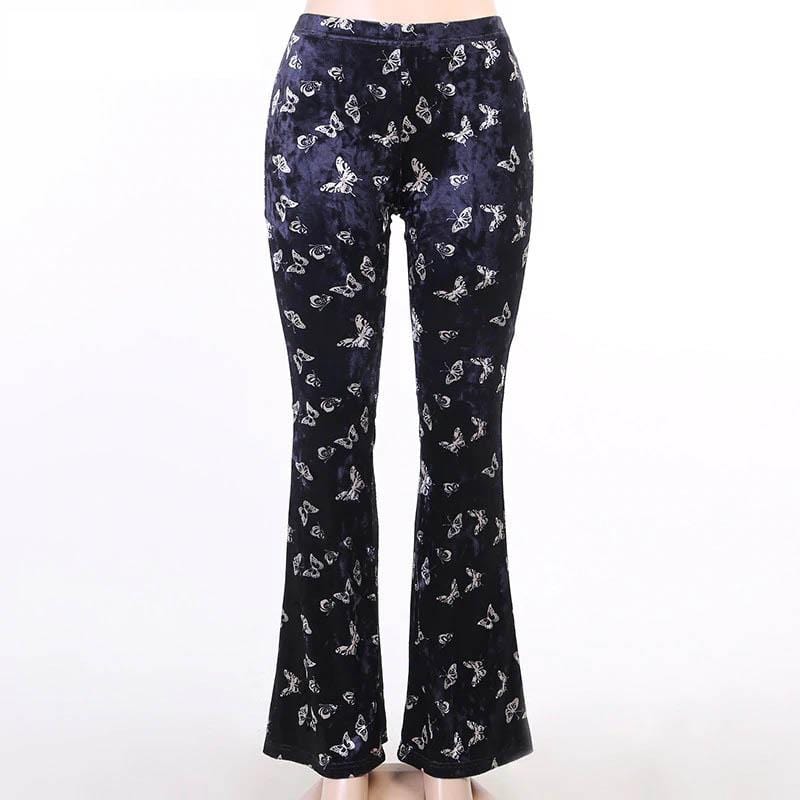 Fancy Butterfly Goth Pants
