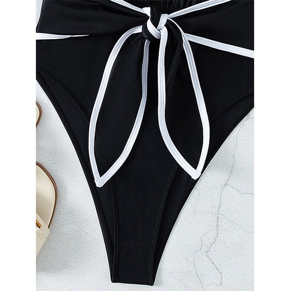 Deep Illusions Bowknot Swimsuit