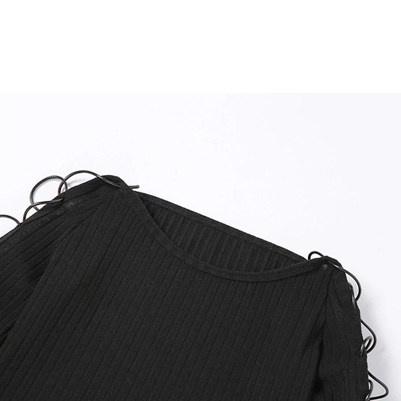 Gothic Bodycon Crop Top