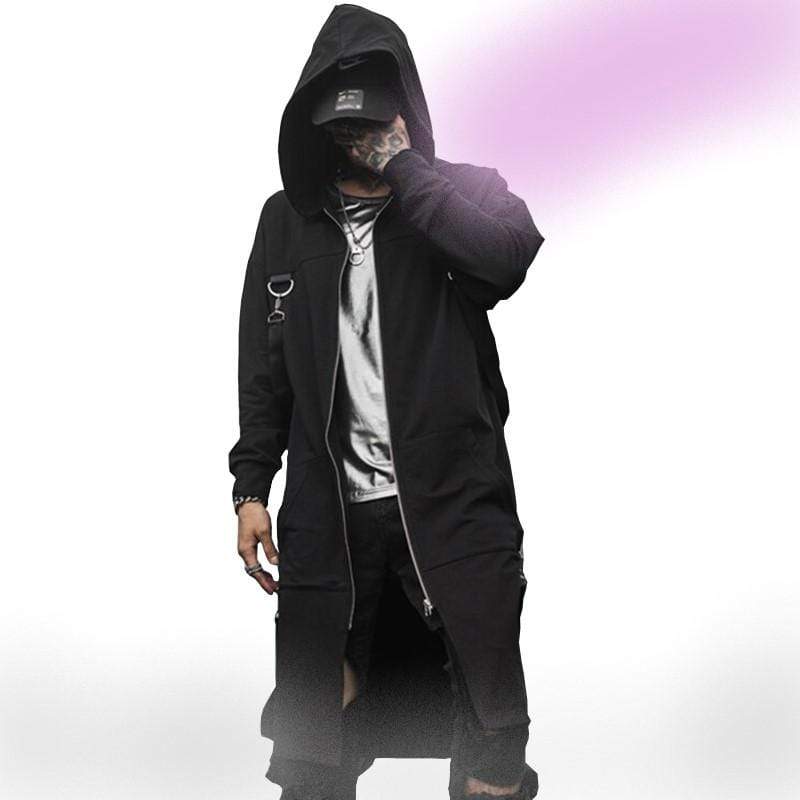 Blackout Streetwear Trench Coat