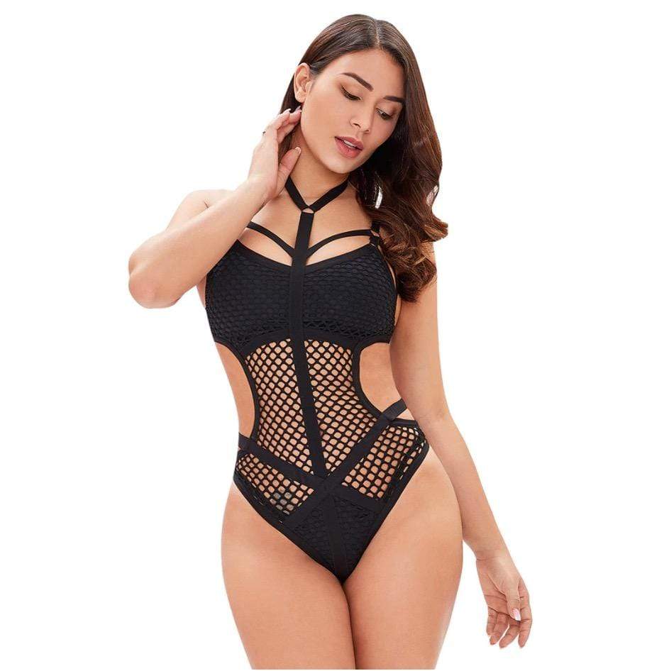 Sexy Fishnet Bondage Bodysuit