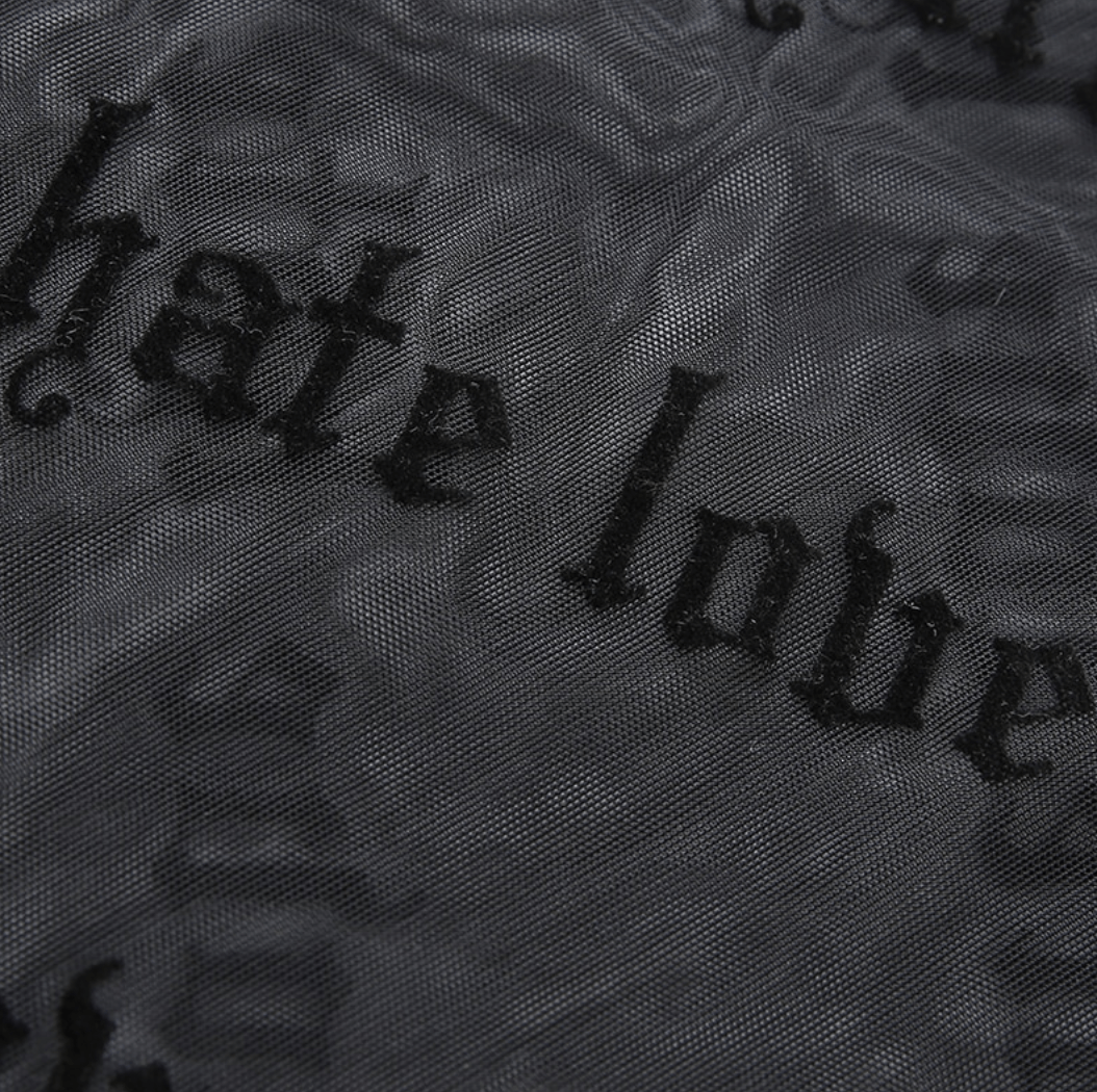 Hate-Love Mesh T-Shirt