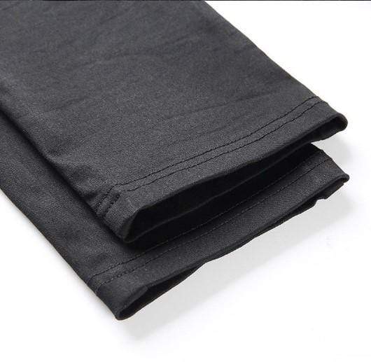 Hollow Out Buckle Strap Pants