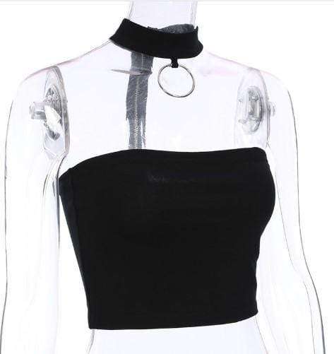 AURA Sexy Off the Shoulder Crop Top