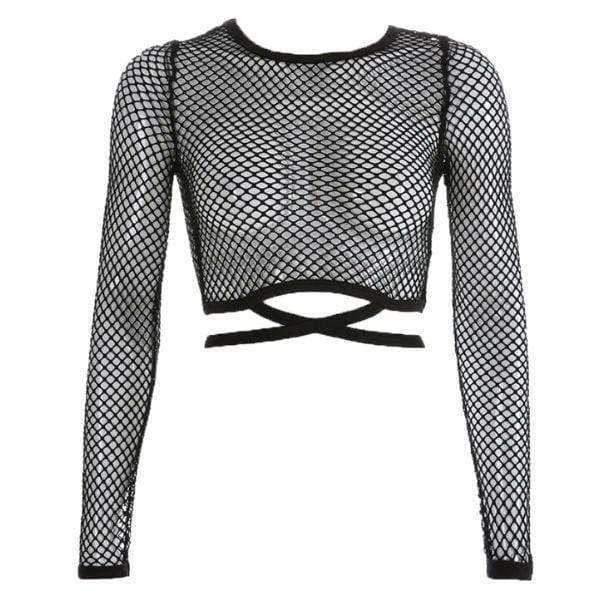 Ardat Lace Up Crop Top