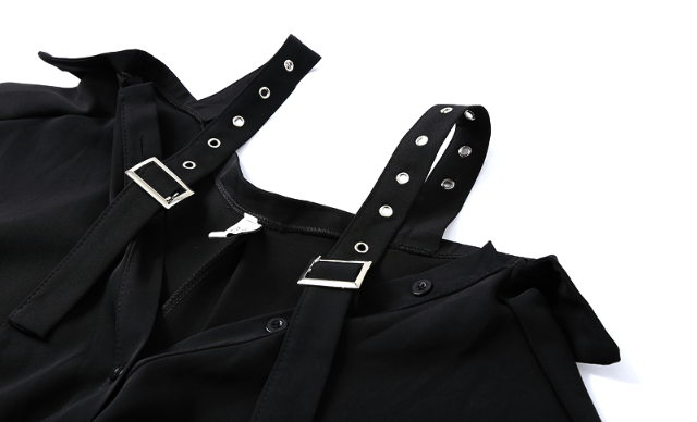 Black Suspender Dress