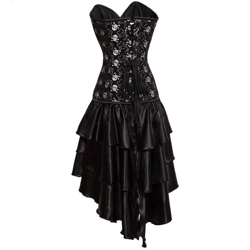 White Pirate Steel Boned Corset