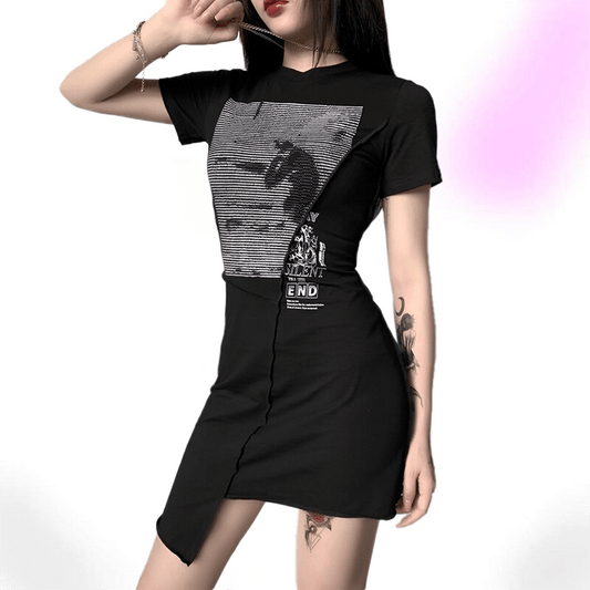Silent Irregular Punk Dress