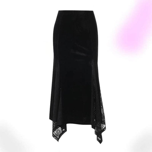 Victoria Velvet Long Skirt