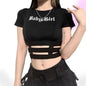 Baby Girl Gothic Crop Top