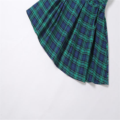 Yendy Plaid Mini Dress