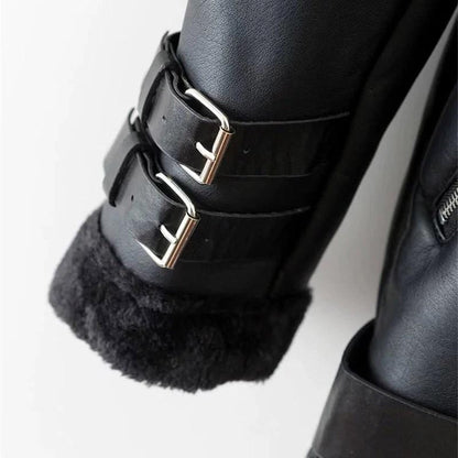 Faux Leather Vintage Jacket