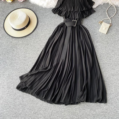 Incarnate Pleated Midi Dress