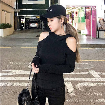 Expos¨¦e Cold Shoulder Hoodie