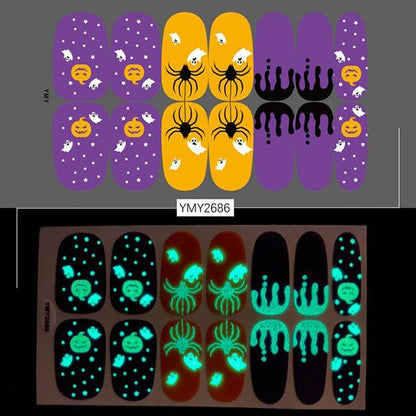 Spooktacular Glow In The Dark Nail Stickers