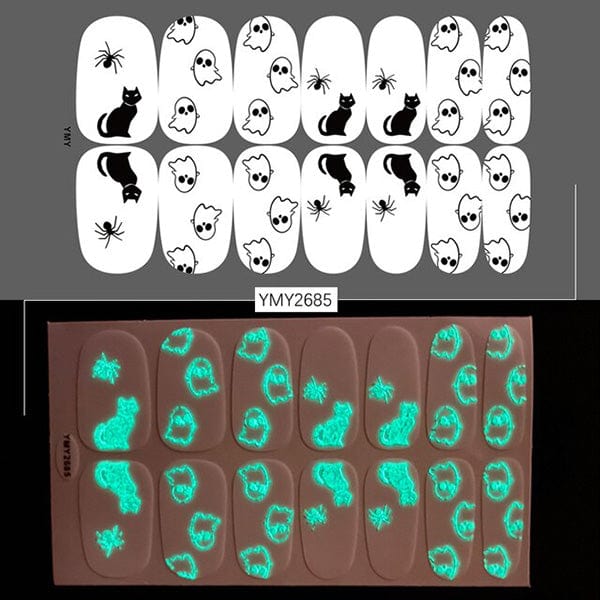 Spooktacular Glow In The Dark Nail Stickers