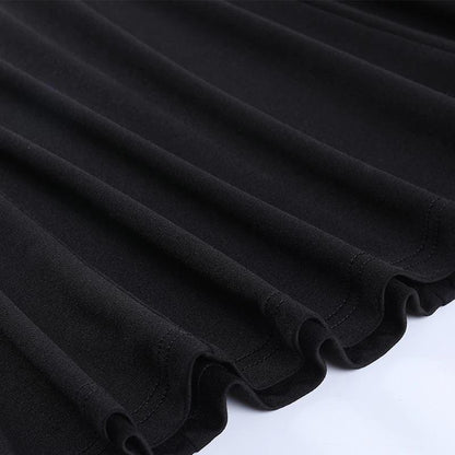 Gothic High Waist Suspender Skirt