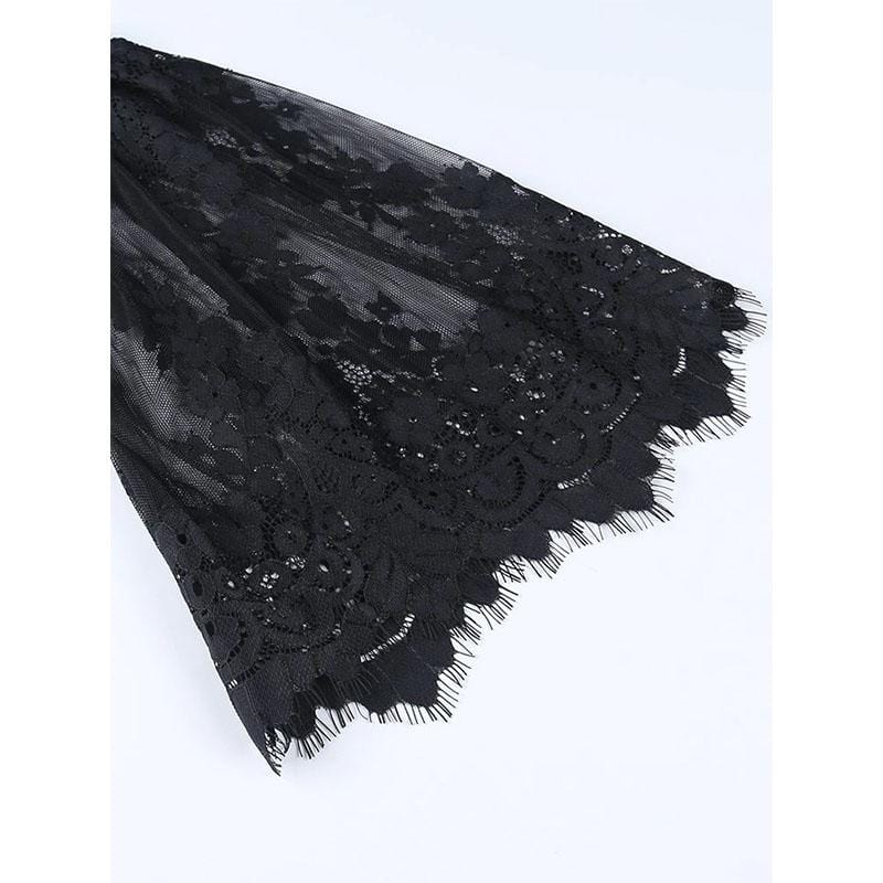 Dark Fairy Lace Crop Top