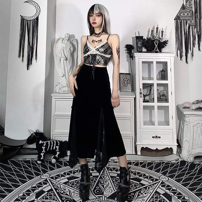 Victoria Velvet Long Skirt