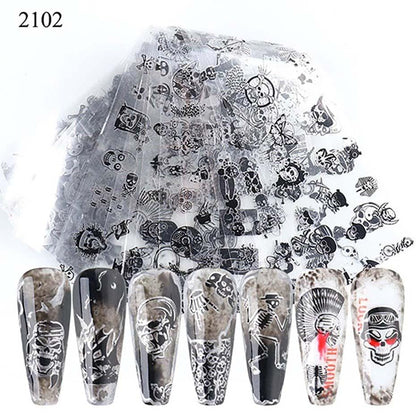 Oh My Skull Nail Art Stickers