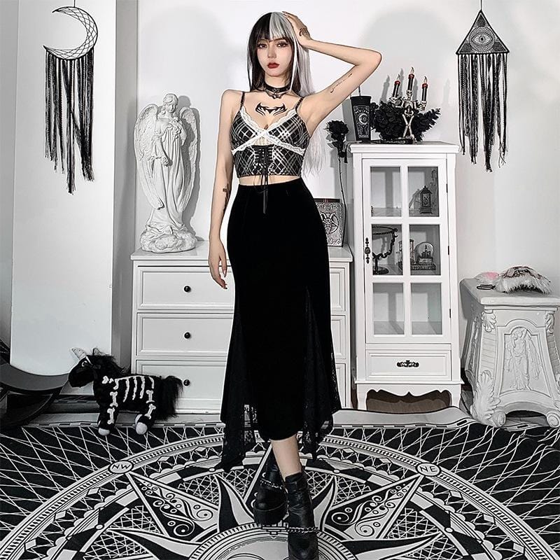 Victoria Velvet Long Skirt