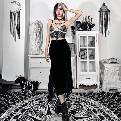 Victoria Velvet Long Skirt