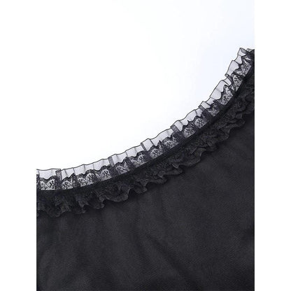 Dark Fairy Lace Crop Top