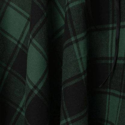 Euphoria Asymmetric Plaid Mini Dress