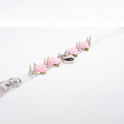 Lolita Floral Heart Lock Choker