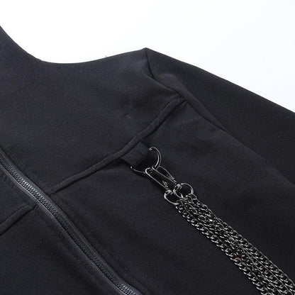 No Mercy Crop Hoodie