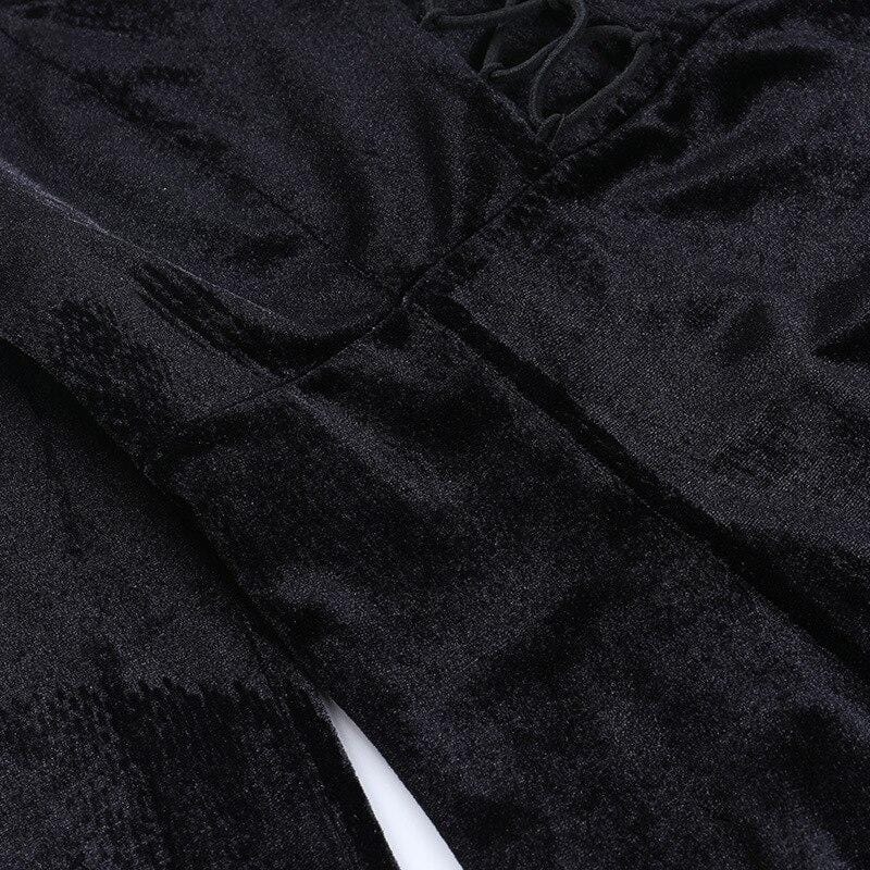 Bloody Witch Velvet Dress