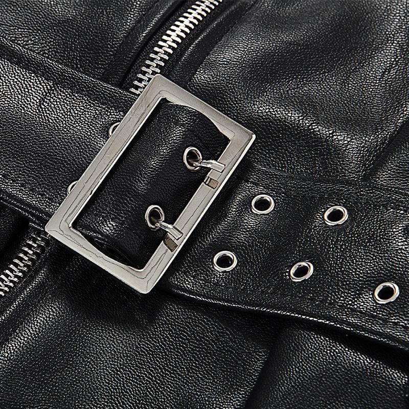 Bad Omen Leather Tube Dress