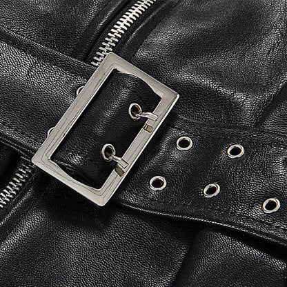 Bad Omen Leather Tube Dress