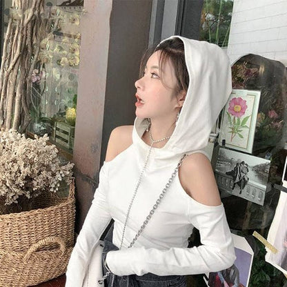 Expos¨¦e Cold Shoulder Hoodie