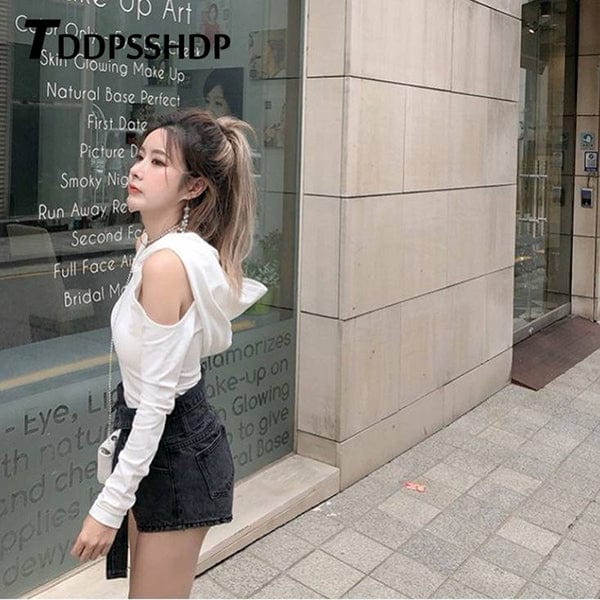 Expos¨¦e Cold Shoulder Hoodie