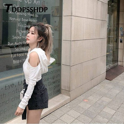 Expos¨¦e Cold Shoulder Hoodie