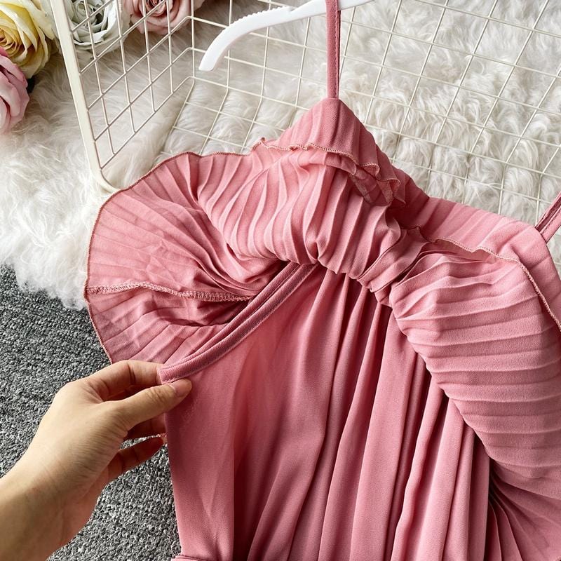 Incarnate Pleated Midi Dress