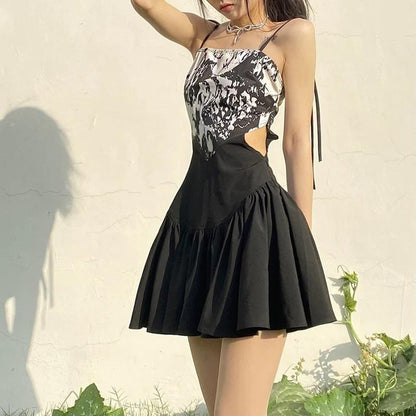Hellish Gal Goth Mini Dress