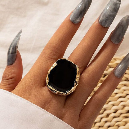 Vintage Black Cocktail Rings