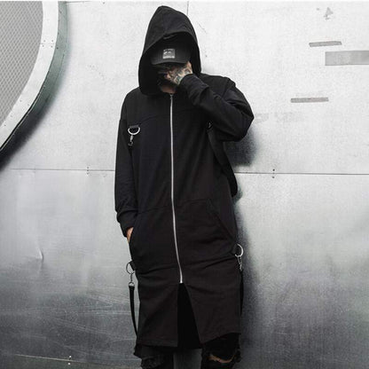 Blackout Streetwear Trench Coat