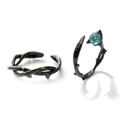 Rose & Pearl Thorn Rings