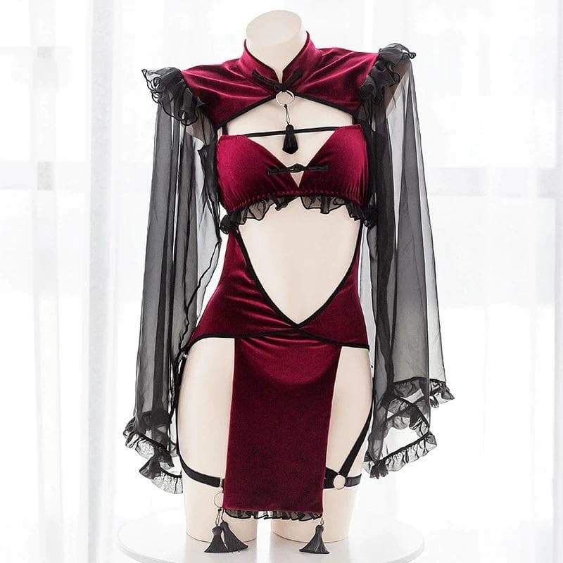 Red Retro Enchantress Lingerie
