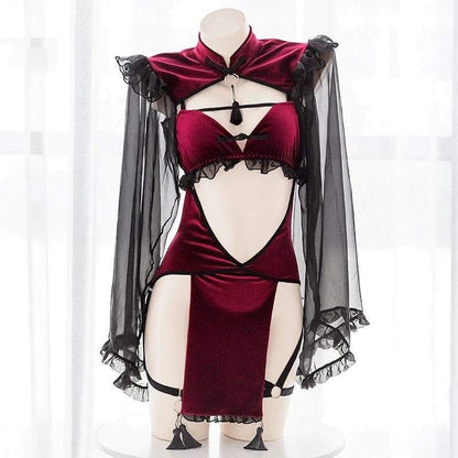 Red Retro Enchantress Lingerie